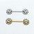 Piercing Mamilo Plug em Aço PVD Sunflower - Imagem 2