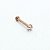 Piercing Labret em Aço PVD Cristal Estrela BP 3,4mm - Imagem 5