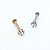 Piercing Labret em Aço PVD Cristal Estrela BP 3,4mm - Imagem 3