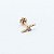 Piercing Microbell em Ouro 18k Rosé Raio - Imagem 3