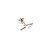 Piercing Labret Plug em Ouro 18K Raio Letícia Liso - Imagem 2