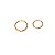 Piercing Argola Torção 0.7mm em Ouro 18K Lisa - Imagem 4