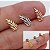Piercing Microbell em Ouro 18K Folha - Imagem 1