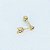 Piercing Microbell em Ouro 18K Flecha - Imagem 4