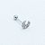 Piercing Microbell em Ouro 18k Lua com Zircônias - Imagem 2