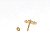 Piercing Microbell em Ouro 18K Cascata 3 Flor - Imagem 5