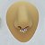Piercing Argola Click em Titânio PVD Triple Flor - Imagem 2