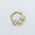 Piercing Argola Click em Titânio PVD Triple Flor - Imagem 6