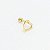 Piercing Microbell em Ouro 18K Coração Vazado - Imagem 3