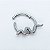 Piercing Argola Clicker em Aço PVD Cobra - Imagem 7