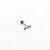 Piercing Labret Cascata em Titânio PVD Curve - Imagem 5