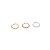 Piercing Argola Clicker em Ouro 18K Zircônias - Imagem 2