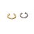 Piercing Argola Folheado Fake Delicat Zircônias - Imagem 2