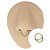 Piercing Argola Clicker em Ouro Beauty - Imagem 1
