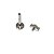 Piercing Labret em Titânio Navete Zircônia - Imagem 4