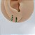 Brinco Argola Folheado Clicker Verde - Imagem 1
