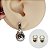 Brinco Argola Folheado Clicker Balls - Imagem 1