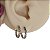 Brinco Argola Folheado Clicker Greek Eye - Imagem 1