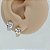 Brinco Argola Folheado Clicker Glam Square - Imagem 1
