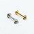 Piercing Labret em Aço PVD Flor Trilhon - Imagem 5