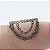 Piercing Argola Clicker em Titânio Correntes Zircônias - Imagem 5