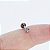 Piercing Labret em Titânio Redondo Textura - Imagem 4