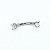 Piercing Microbell Curvo em Titânio PVD 2 Cristais - Imagem 6