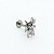 Piercing Labret em Titânio PVD Spider - Imagem 6
