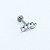 Piercing Labret Cascata em Titânio Princess - Imagem 7