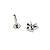 Piercing Labret em Titânio Borboleta Zircônia - Imagem 5