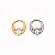 Piercing Argola em Titânio Zircônia Oval - Imagem 2