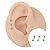 Piercing Australiano em Titânio Plug Flat Azul Color - Imagem 1