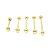 Piercing Barbell RE em Titânio 1,6x5mm - Imagem 2