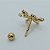 Piercing Microbell Ouro 18K Libélula Zircônias - Imagem 5