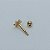 Piercing Microbell Ouro 18K Flor 6 Zircônias - Imagem 7