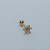 Piercing Microbell Ouro 18K Flor 6 Zircônias - Imagem 5