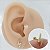 Piercing Microbell em Ouro 18K Raio Big - Imagem 1