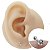 Piercing Microbell Ouro 18K Ponto de luz 4mm - Imagem 1