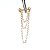 Piercing Microbell em Ouro 18K Corrente 3 Voltas - Imagem 5