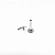 Piercing Labret em Titânio Mini Raio - Imagem 5