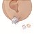 Brinco Argola Folheado Clicker Flowers - Imagem 1