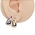 Brinco Argola Folheado Clicker Triangle - Imagem 1