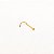 Piercing Folheado Nariz Mini Bolinha Dourado - Imagem 3
