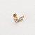 Piercing Labret Titânio 7 Cristais Zircônia - Imagem 6