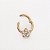 Piercing Argola Aço Cirúrgico Flor Zircônia Cravejada - Imagem 4