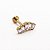 Piercing Labret Aço Cirúrgico 5 Cristais Zircônia - Imagem 5