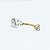 Piercing Banana Titânio Gota 2 Zircônias - Imagem 3