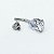 Piercing Banana Titânio Gota 2 Zircônias - Imagem 6