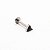 Piercing Labret Aço Cirúrgico Zircônia Triangular - Imagem 5