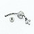 Piercing Banana Titânio Zircônia Pingente Cisne - Imagem 6